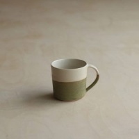 Raku Bubble Green Vessel